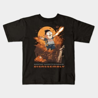 Elon Musk's Rapid Unattended Disassembly Kids T-Shirt